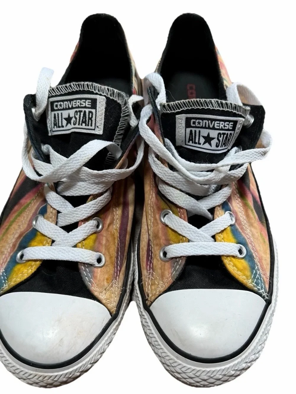 Converse Chuck Taylor All Star Low Top Multicolored Stripe Sz 4 Kids/6 Women